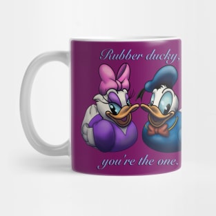 Donald and Daisy- Rubber Ducky, You're the One Mug